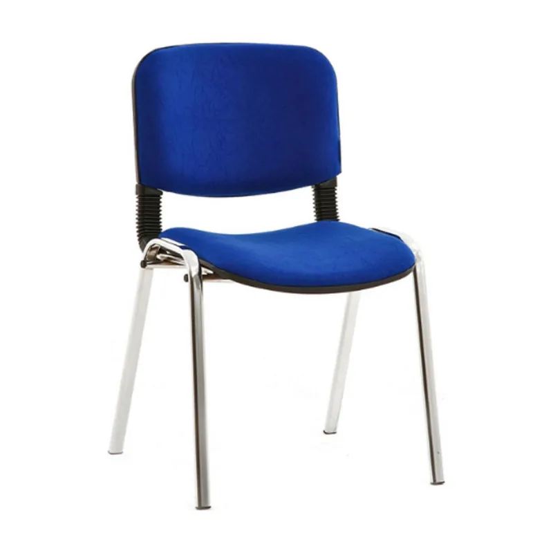 Teacher chair with a padded seat and steel frame