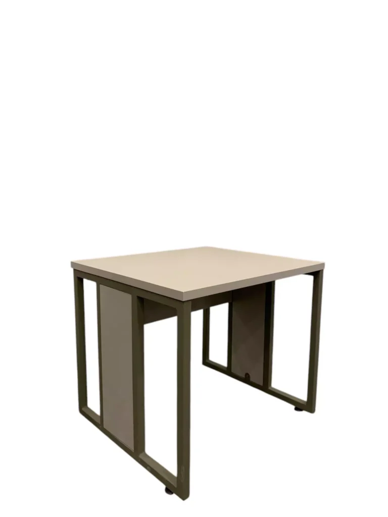 Elegant Executive Office Coffee Table with a Sturdy Metal Frame