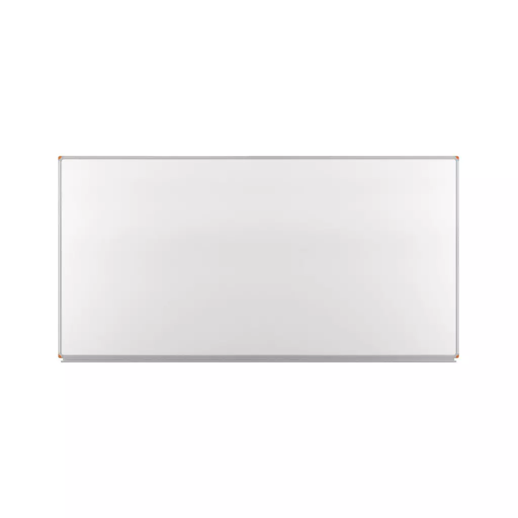 wide horizontal magnetic whiteboard with aluminum frame